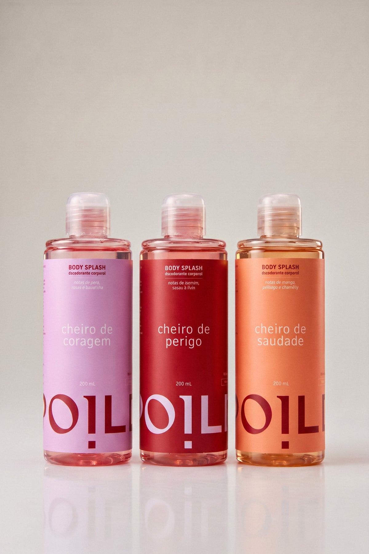 Kit 3 Refis: Perigo, Coragem e Saudade (200ml)